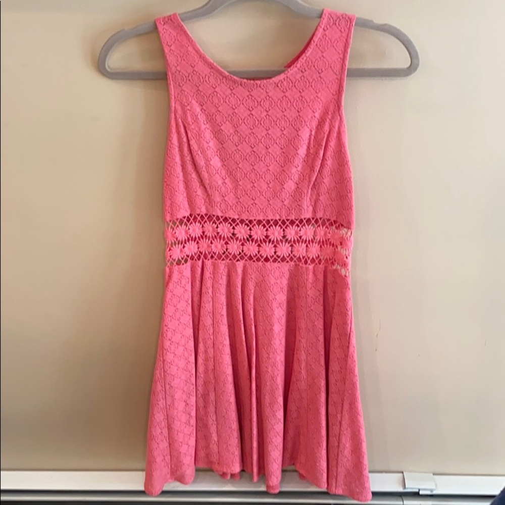 Free People Pink Lace Dress Size 2